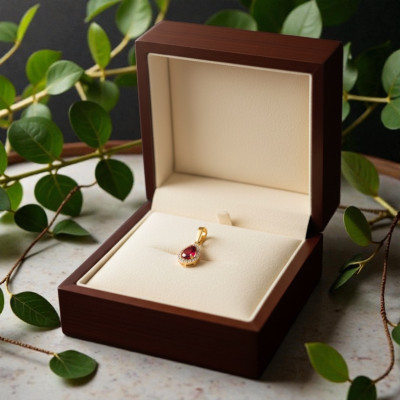 Dije Pear Cut Oro 10k