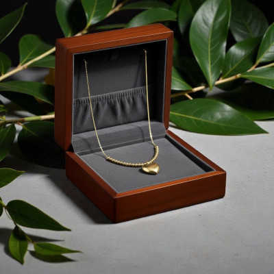 Gargantilla Corazón Balls Oro 10k